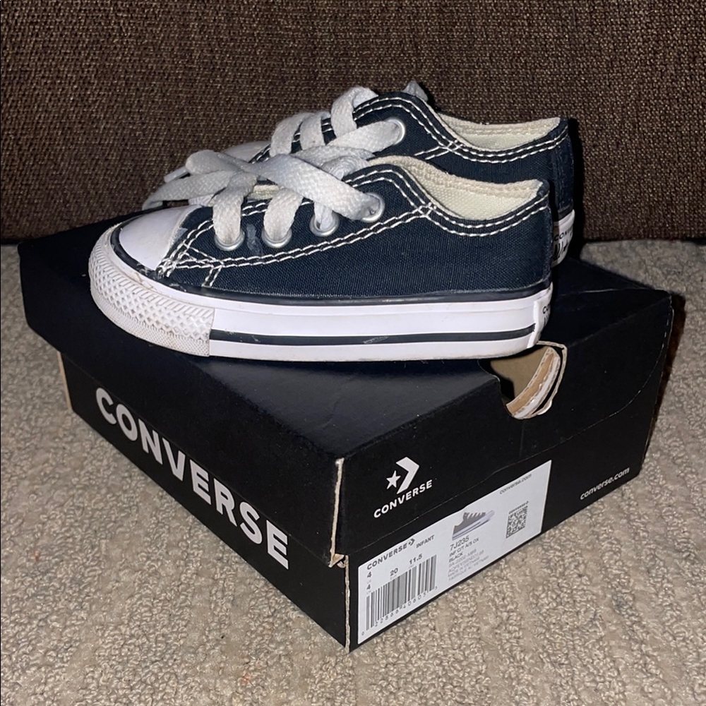 Converse Black and White Baby Sneakers